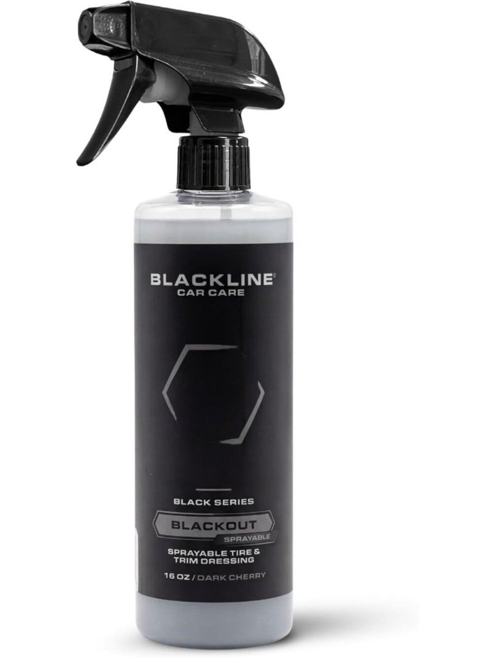 Satin Blackout Spray Trim & Tire Dressing 16oz - No Sling, Long-Lasting Shine